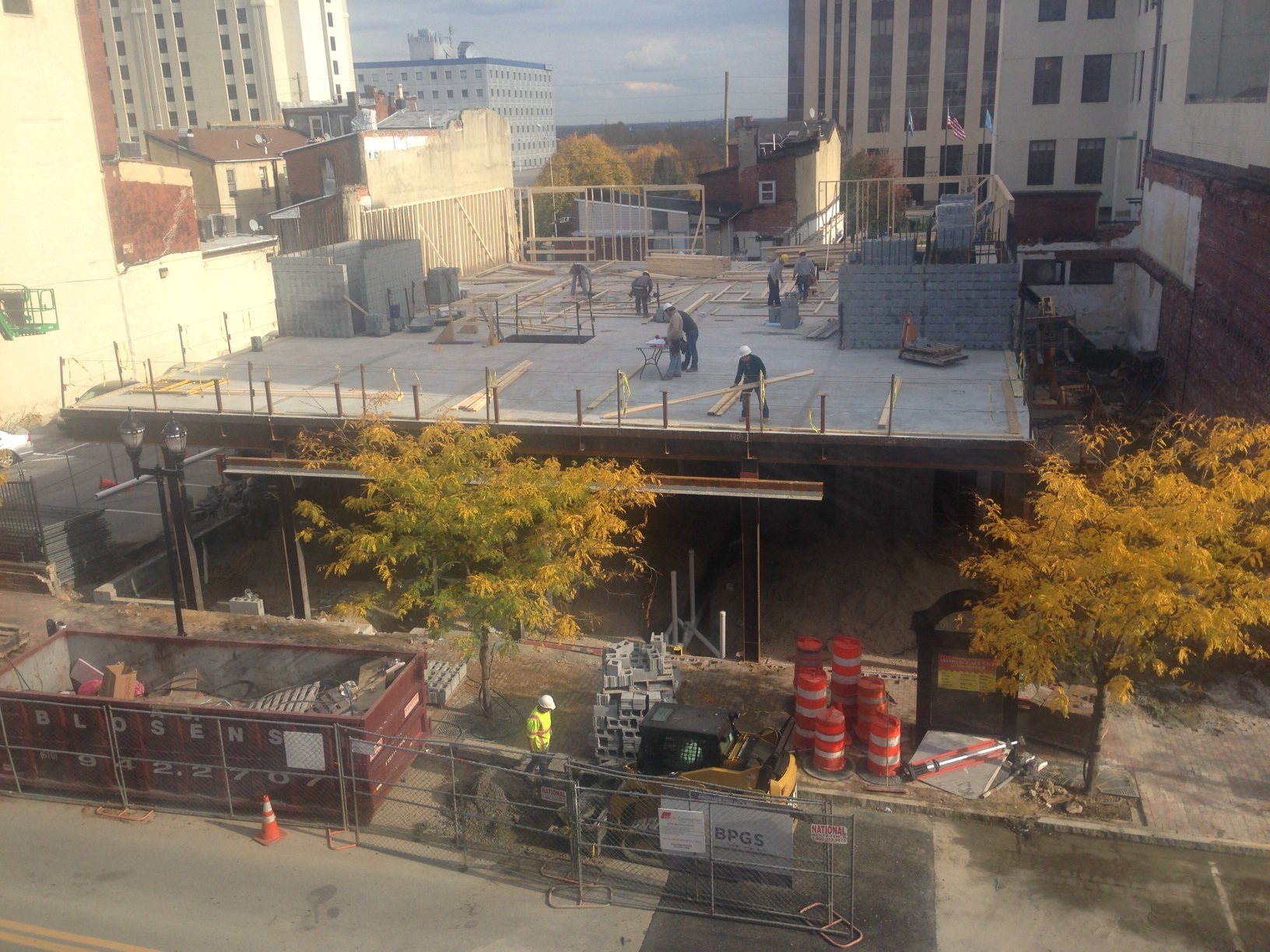 608 market wood framing goes up