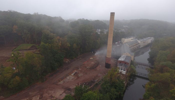Bancroft mills tower implosion