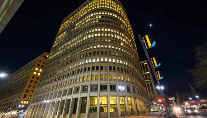 Brandywine Building at Night