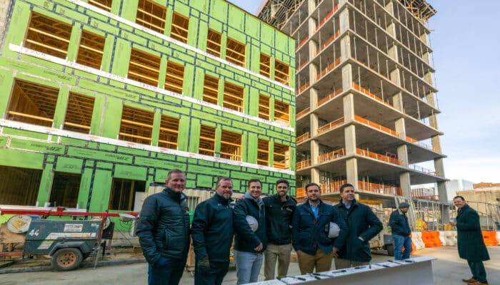 BPGS Team at Crosby Hill Topping Out Ceremony